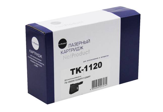 Тонер-картридж NetProduct (N-TK-1120) для Kyocera FS-1060DN/1025MFP/1125MFP, 3K — для бизнеса и офиса