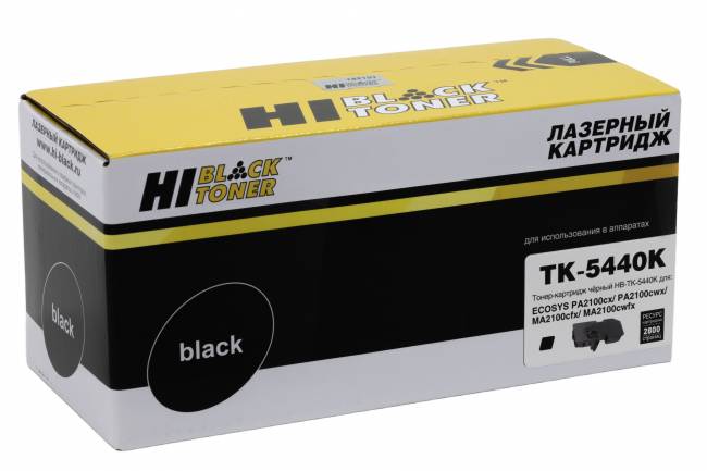 Тонер-картридж Hi-Black (HB-TK-5440Bk) для Kyocera ECOSYS PA2100cx/PA2100cwx/MA2100cfx, Bk, 2,8K — для бизнеса и офиса