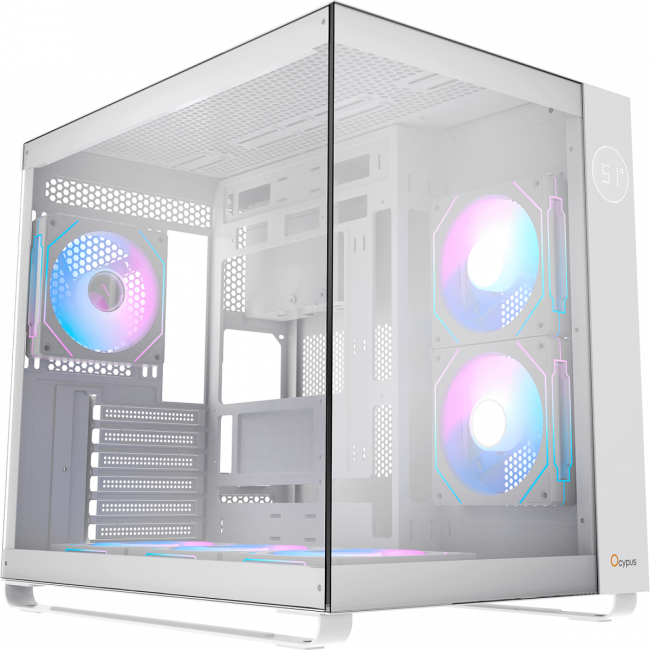 Корпус ПК без блока питания Ocypus Iota-C70-WHD600XX-GL — для бизнеса и офиса