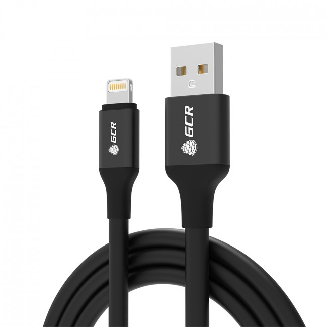 NEW GCR Кабель 0.9m Lightning для Iphone 5/6/7/8/X - поддержка всех IOS, MFI, GRADIEN, GCR-52229 Greenconnect USB 2.0 Type-AM - Lightning (m) 0.9м — для бизнеса и офиса