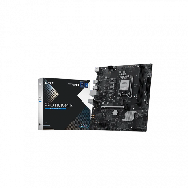 Материнская плата MSI PRO H810M-E — для бизнеса и офиса