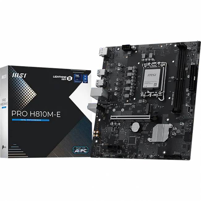 Материнская плата MSI PRO H810M-E — для бизнеса и офиса
