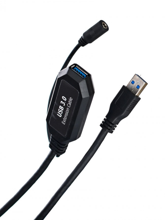 Кабель-адаптер USB3.0-repeater, удлинительный активный <Am-->Af> 5м VCOM <CU827> VCOM USB 2.0 Type-AM - USB 2.0 Type-AF 5м