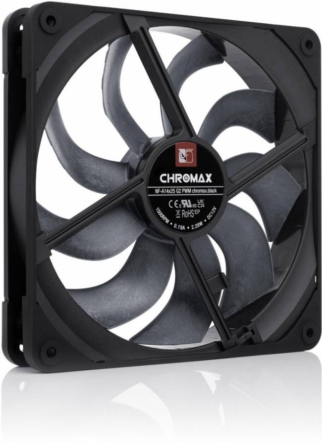 Кулер для корпуса Noctua NF-A14x25 G2 PWM chromax.black.swap — для бизнеса и офиса Кулер для корпуса Noctua NF-A14x25 G2 PWM chromax.black.swap — для бизнеса и офиса