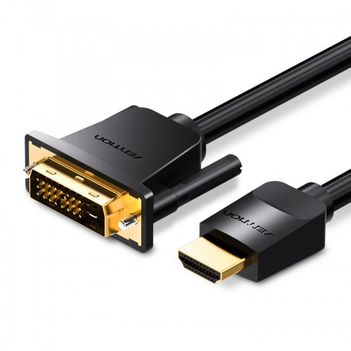Кабель Vention HDMI 19M/DVI-D Dual link 25M - 3 м. Vention HDMI (m) - DVI-D (m) 3м Кабель Vention HDMI 19M/DVI-D Dual link 25M - 3 м. Vention HDMI (m) - DVI-D (m) 3м
