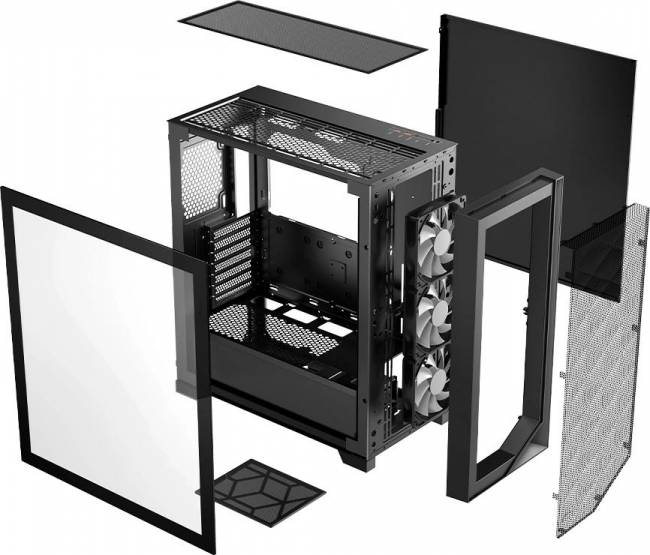 Корпус PcCooler C3D510-BKP0-GL — для бизнеса и офиса