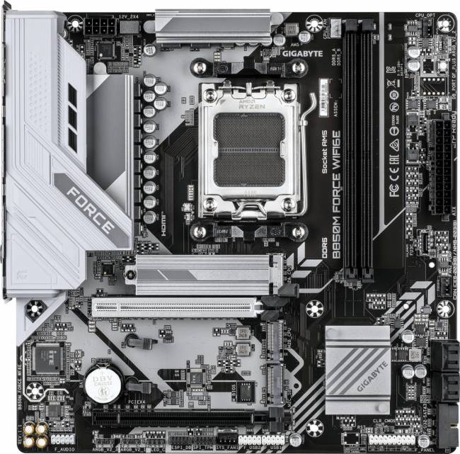 Материнская плата Gigabyte B850M FORCE WF6E — для бизнеса и офиса