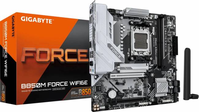 Материнская плата Gigabyte B850M FORCE WF6E — для бизнеса и офиса
