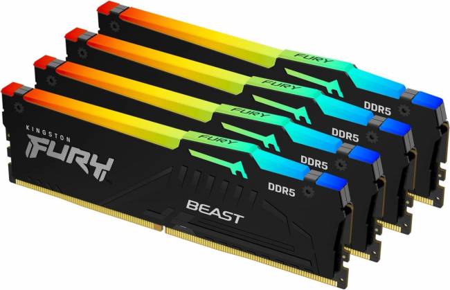 Память DDR5 4x32GB 5600MHz Kingston KF556C40BBAK4-128 — для бизнеса и офиса