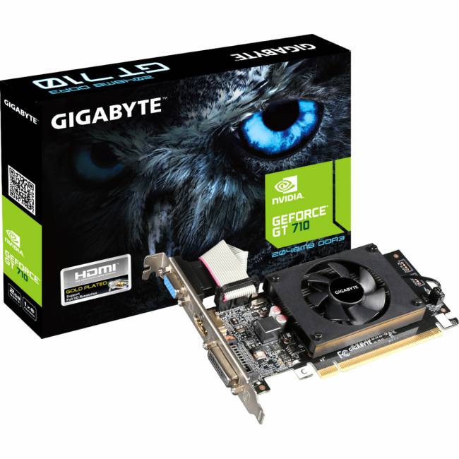 Видеокарта Gigabyte GV-N710D3-2GL 2.0 — для бизнеса и офиса Видеокарта Gigabyte GV-N710D3-2GL 2.0 — для бизнеса и офиса
