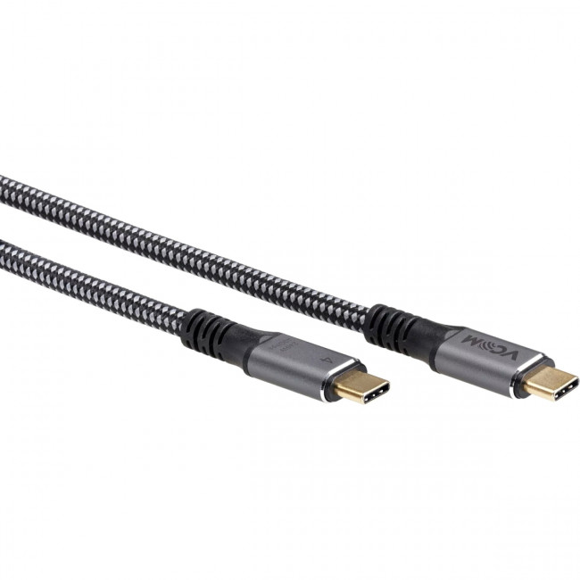 Кабель USB4 TypeC(M)--TypeC(M), 5K@60Hz, 40GBps, PD 240W, 5A, VCOM, 1.2м <CU541M-1.2M> Кабель VCOM USB Type-C M/USB Type-C M (CU541M-1.2M)