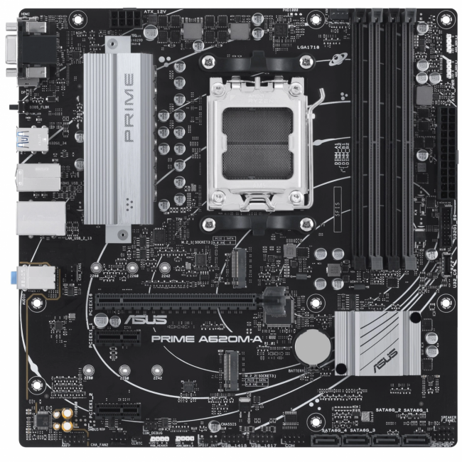 Материнская плата Asus PRIME A620M-A-CSM (90MB1F10-M0EAYC) — для бизнеса и офиса Материнская плата Asus PRIME A620M-A-CSM (90MB1F10-M0EAYC) — для бизнеса и офиса