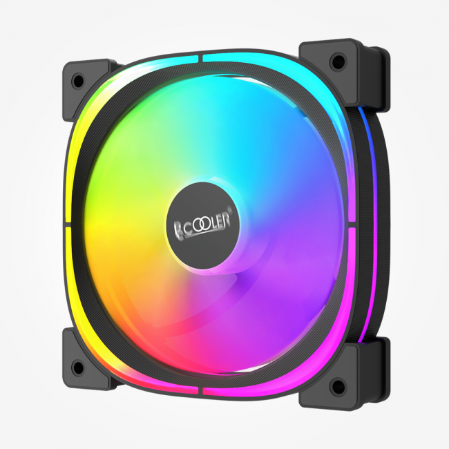 Кулер для корпуса PCCooler EF120 ARGB BK — для бизнеса и офиса Кулер для корпуса PCCooler EF120 ARGB BK — для бизнеса и офиса