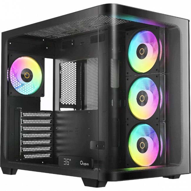 Корпус ПК без блока питания Ocypus Iota-C70-BKD400CD-GL — для бизнеса и офиса Корпус ПК без блока питания Ocypus Iota-C70-BKD400CD-GL — для бизнеса и офиса