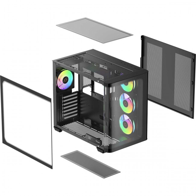 Корпус ПК без блока питания Ocypus Iota-C70-BKD400CD-GL — для бизнеса и офиса Корпус ПК без блока питания Ocypus Iota-C70-BKD400CD-GL — для бизнеса и офиса