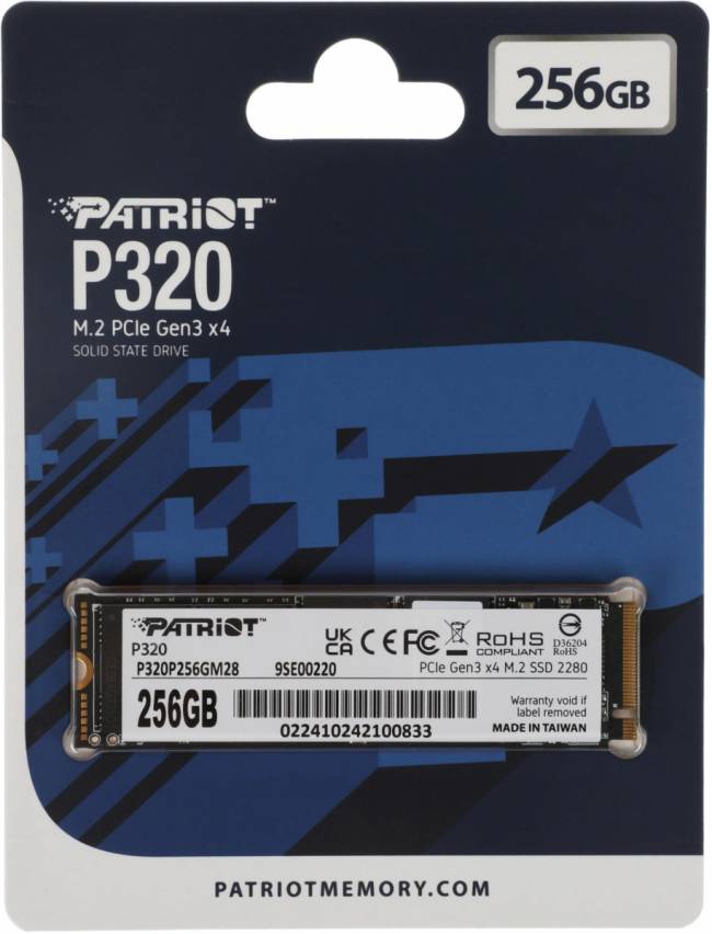 Накопитель SSD Patriot P320P256GM28 — для бизнеса и офиса