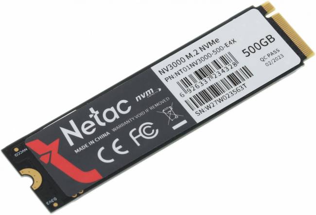 Накопитель SSD Netac NT01NV3000-500-E4X — для бизнеса и офиса