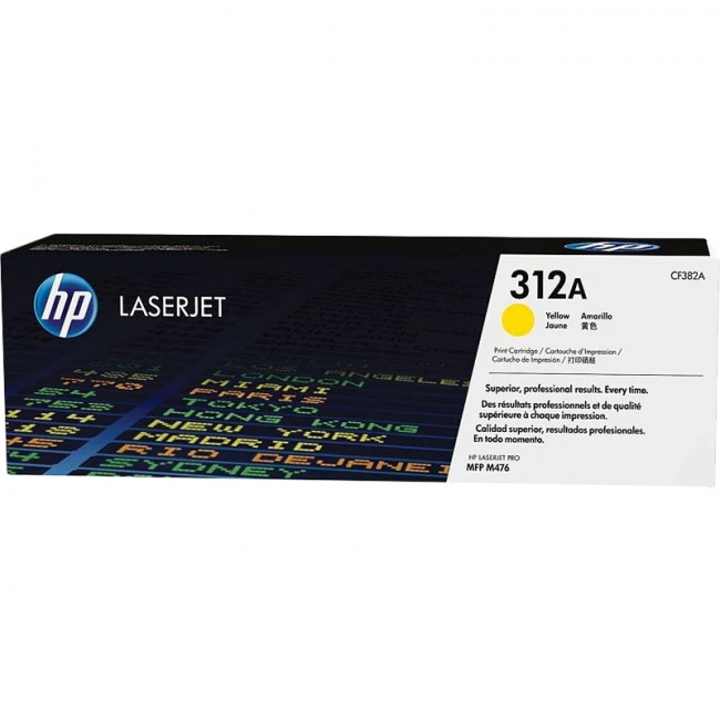 Тонер-картридж HP 312A Yellow Original LaserJet Toner Cartridge (CF382A) — для бизнеса и офиса Тонер-картридж HP 312A Yellow Original LaserJet Toner Cartridge (CF382A) — для бизнеса и офиса