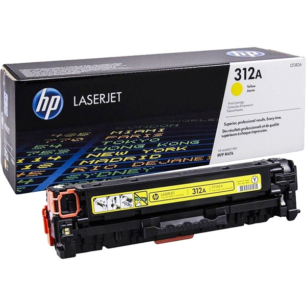 Тонер-картридж HP 312A Yellow Original LaserJet Toner Cartridge (CF382A) — для бизнеса и офиса Тонер-картридж HP 312A Yellow Original LaserJet Toner Cartridge (CF382A) — для бизнеса и офиса
