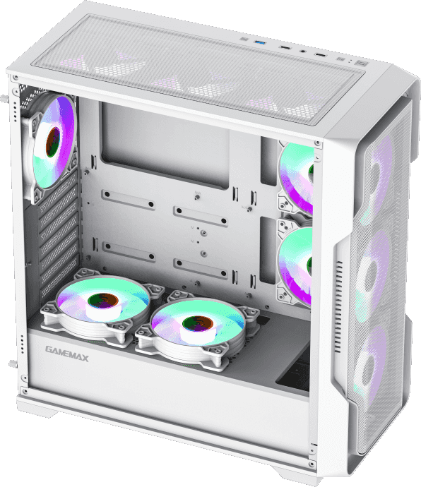Компьютерный корпус E-ATX, без блока питания GameMax SIEGE WH — для бизнеса и офиса