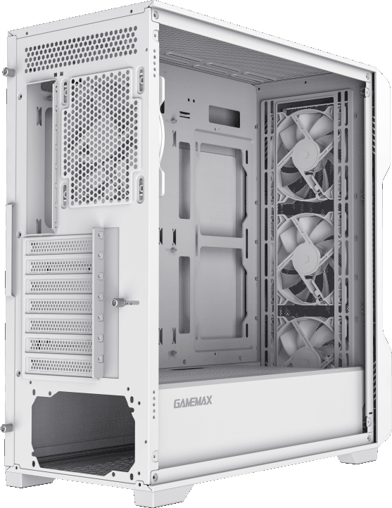 Компьютерный корпус E-ATX, без блока питания GameMax SIEGE WH — для бизнеса и офиса