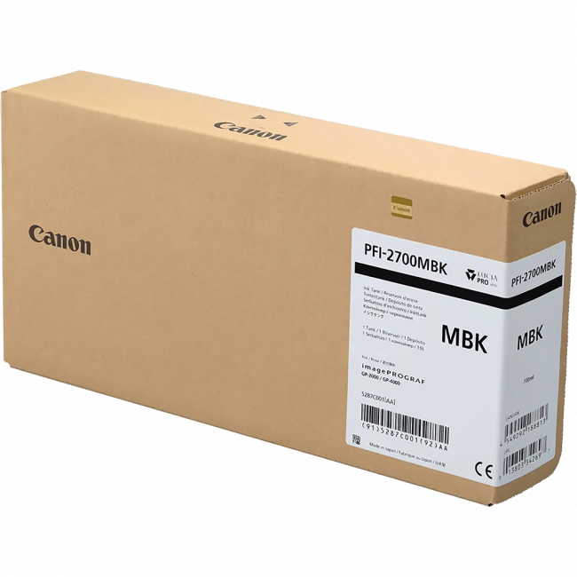 Картридж Canon PFI-2700MBK (5287C001) — для бизнеса и офиса Картридж Canon PFI-2700MBK (5287C001) — для бизнеса и офиса