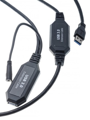 Кабель-адаптер USB3.0-repeater, удлинительный активный <Am-->Af> 10м VCOM <CU827> VCOM USB 2.0 Type-AM - USB 2.0 Type-AF 10м