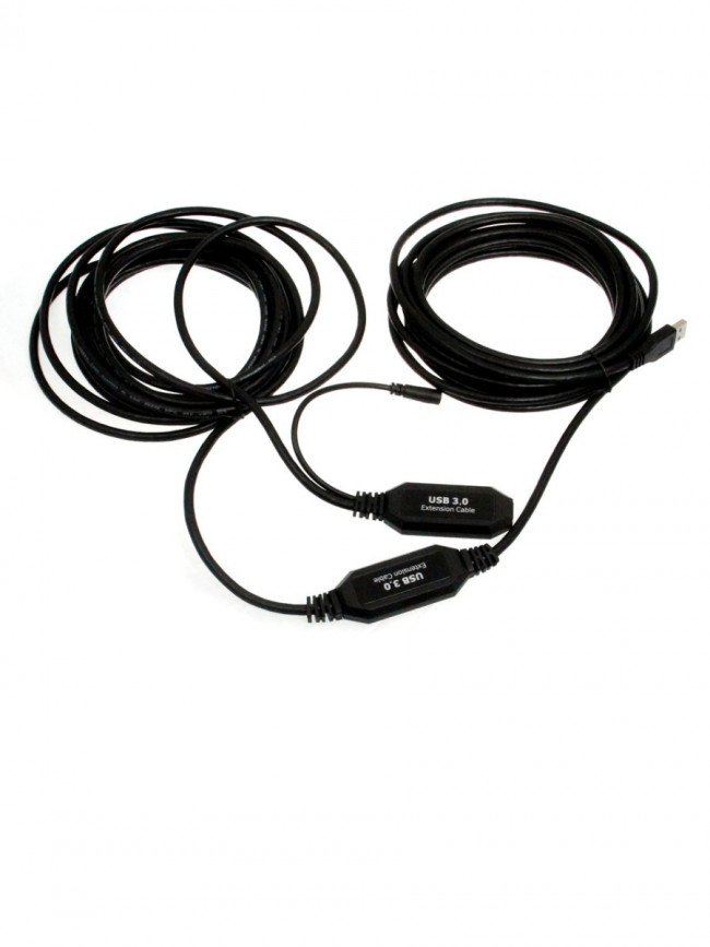 Кабель-адаптер USB3.0-repeater, удлинительный активный <Am-->Af> 10м VCOM <CU827> VCOM USB 2.0 Type-AM - USB 2.0 Type-AF 10м