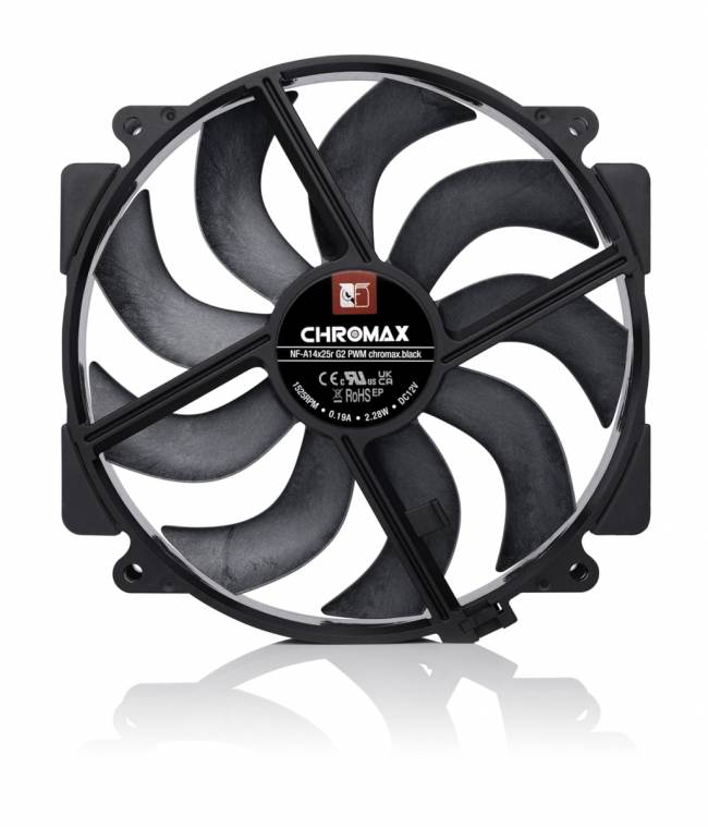 Кулер для корпуса Noctua NF-A14x25r G2 PWM chromax.black.swap — для бизнеса и офиса
