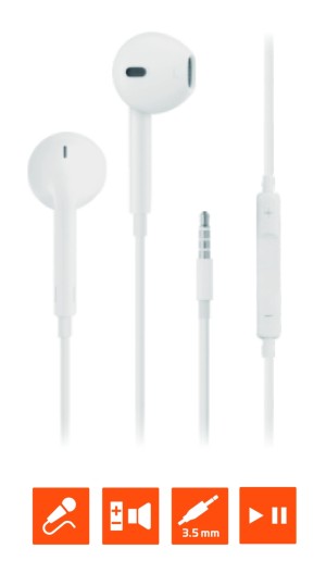 Наушники вставные GoPower GPHP05 белый GoPower GPHP05