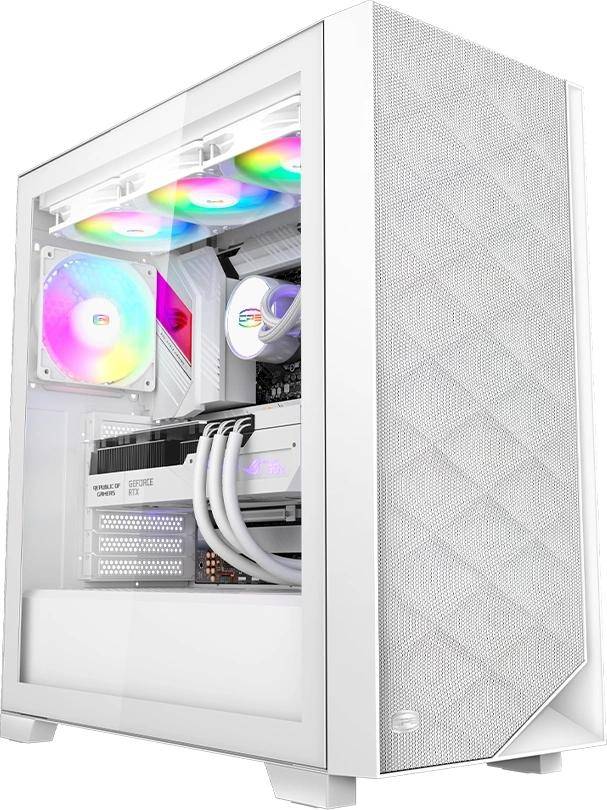 Корпус PcCooler C3D510-WHP3-GL — для бизнеса и офиса