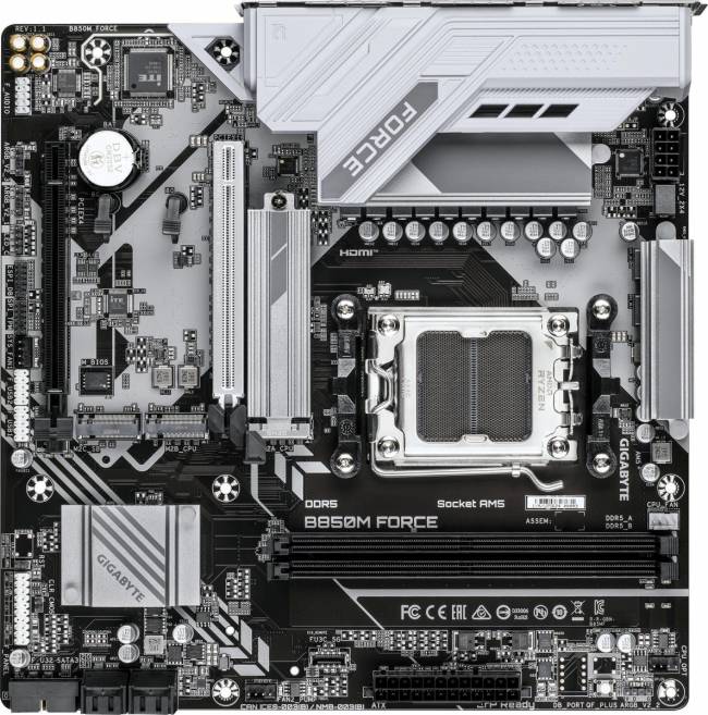 Материнская плата Gigabyte B850M FORCE — для бизнеса и офиса