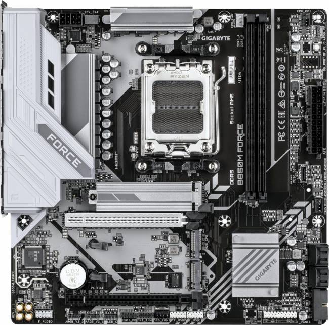 Материнская плата Gigabyte B850M FORCE — для бизнеса и офиса