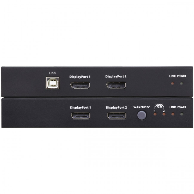 USB, Двойдной DisplayPort, КВМ-удлинитель с поддержкой HDBaseT™ 2.0 (4K@100 м)/ATEN ATEN CE924 — для бизнеса и офиса