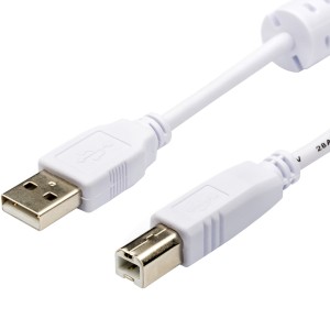 Кабель USB 0.8 m (Am <=> Bm, феррит) Кабель Atcom 0.8 м (AT6152)