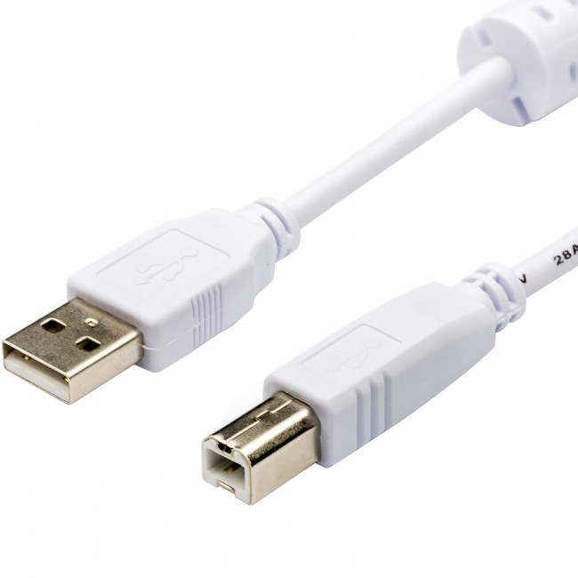 Кабель USB 0.8 m (Am <=> Bm, феррит) Кабель Atcom 0.8 м (AT6152) — для бизнеса и офиса