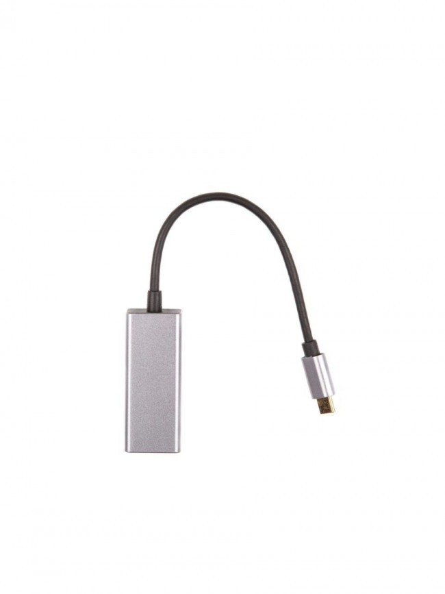 Кабель-переходник USB 3.1 Type-C -->RJ-45 1000Mbps Ethernet, Aluminum Shell, 0.15м VCOM <DU320M> VCOM DU320M