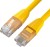 GCR Патч-корд прямой 1.0m LSZH UTP кат.6, желтый, 24 AWG, литой без фиксатора, ethernet high speed, RJ45, T568B Greenconnect RJ45(m) - RJ45(m) Cat. 6 U/UTP LSZH 1м