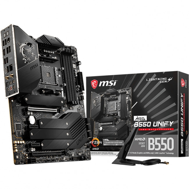 Материнская плата MSI MEG B550 UNIFY — для бизнеса и офиса Материнская плата MSI MEG B550 UNIFY — для бизнеса и офиса