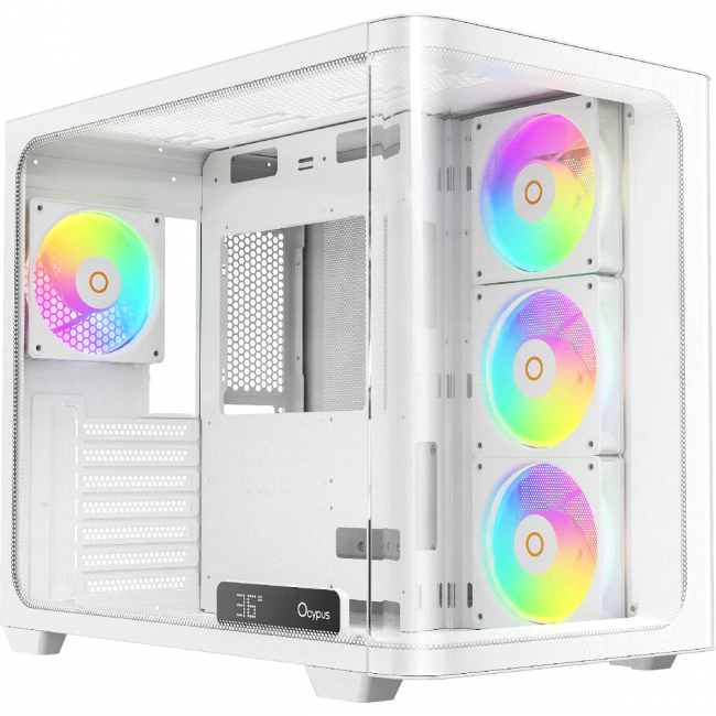 Корпус ПК без блока питания Ocypus Iota-C70-WHD400CD-GL — для бизнеса и офиса Корпус ПК без блока питания Ocypus Iota-C70-WHD400CD-GL — для бизнеса и офиса