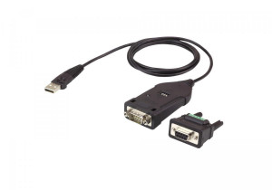 Конвертер, USB<=>RS-422/485, USB B-тип>4xDB9, Female>Male, без Б.П., (USB 2.0;с 1 шнуром A>B Male) ATEN UC485