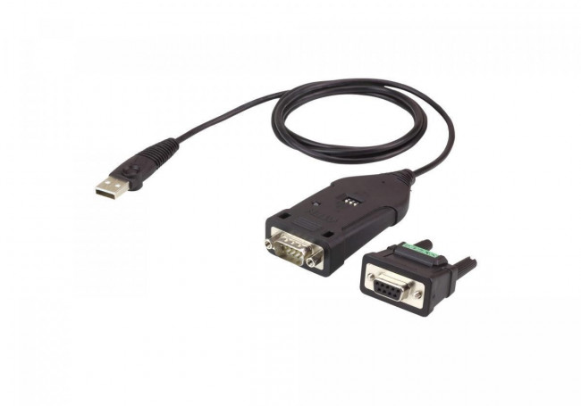 Конвертер, USB<=>RS-422/485, USB B-тип>4xDB9, Female>Male, без Б.П., (USB 2.0;с 1 шнуром A>B Male) ATEN UC485