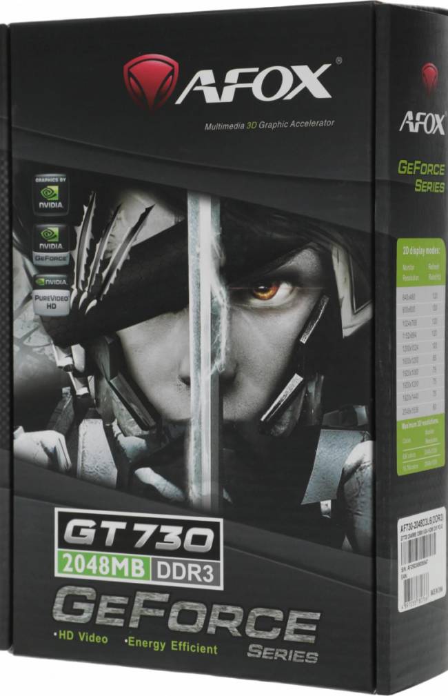 Видеокарта AFOX CORPORATION AF730-2048D3L6 — для бизнеса и офиса