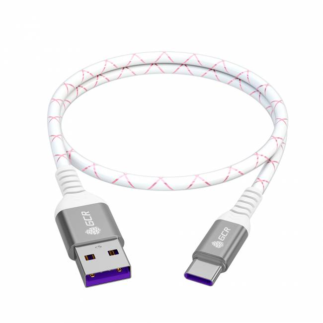 GCR Кабель 0.5m, TypeC, быстрая зарядка 18W, поддержка QC, PD, бело-розовый, AL case серебро, 28/24 AWG, GCR-55289 Greenconnect GCR-55289 — для бизнеса и офиса GCR Кабель 0.5m, TypeC, быстрая зарядка 18W, поддержка QC, PD, бело-розовый, AL case серебро, 28/24 AWG, GCR-55289 Greenconnect GCR-55289 — для бизнеса и офиса