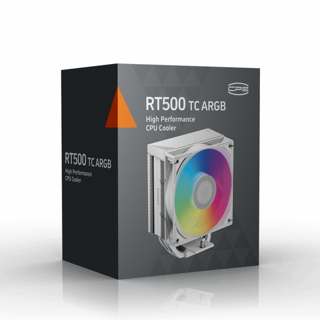 Кулер для процессора PCCooler CPU Cooler RT500 TC ARGB WH WHITE — для бизнеса и офиса