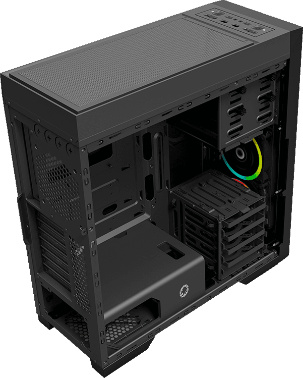 Компьютерный корпус E-ATX, без блока питания GameMax TiTan Silent — для бизнеса и офиса
