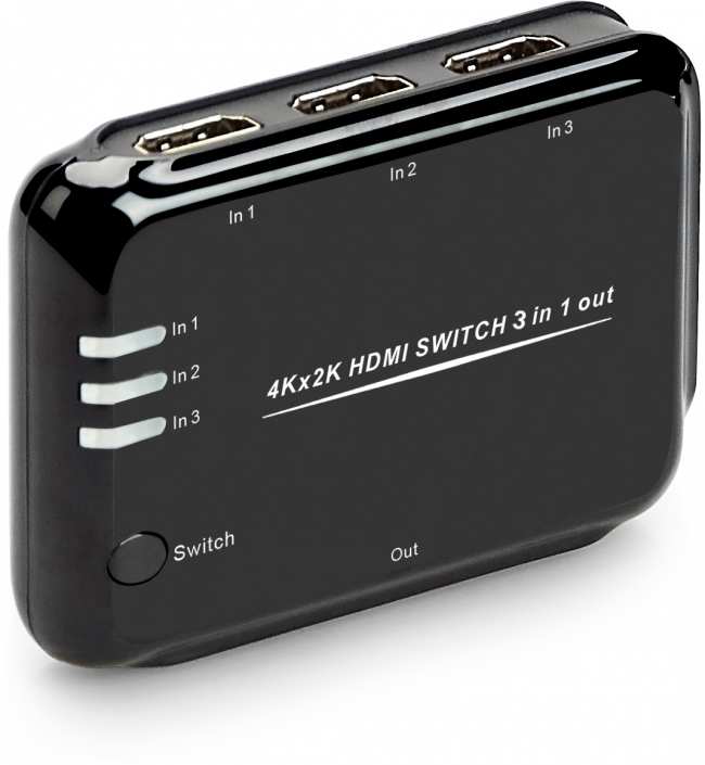 Greenconnect Переключатель HDMI 3 к 1 серия Greenline Greenconnect Переключатель Greenline HDMI 4Kx2K 3 к 1