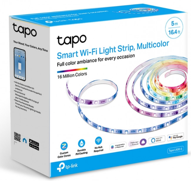 Умная светодиодная Wi-Fi лента TP-Link Tapo Smart Light Strip