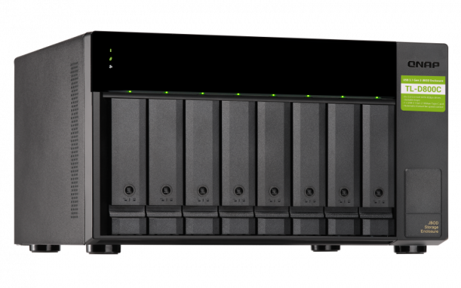 Полка расширения сетевого хранилища без дисков QNAP TL-D800C — для бизнеса и офиса