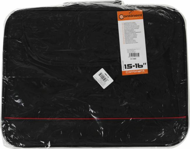 Сумка для ноутбука 15.6" Continent CC-100 BK — для бизнеса и офиса Сумка для ноутбука 15.6" Continent CC-100 BK — для бизнеса и офиса